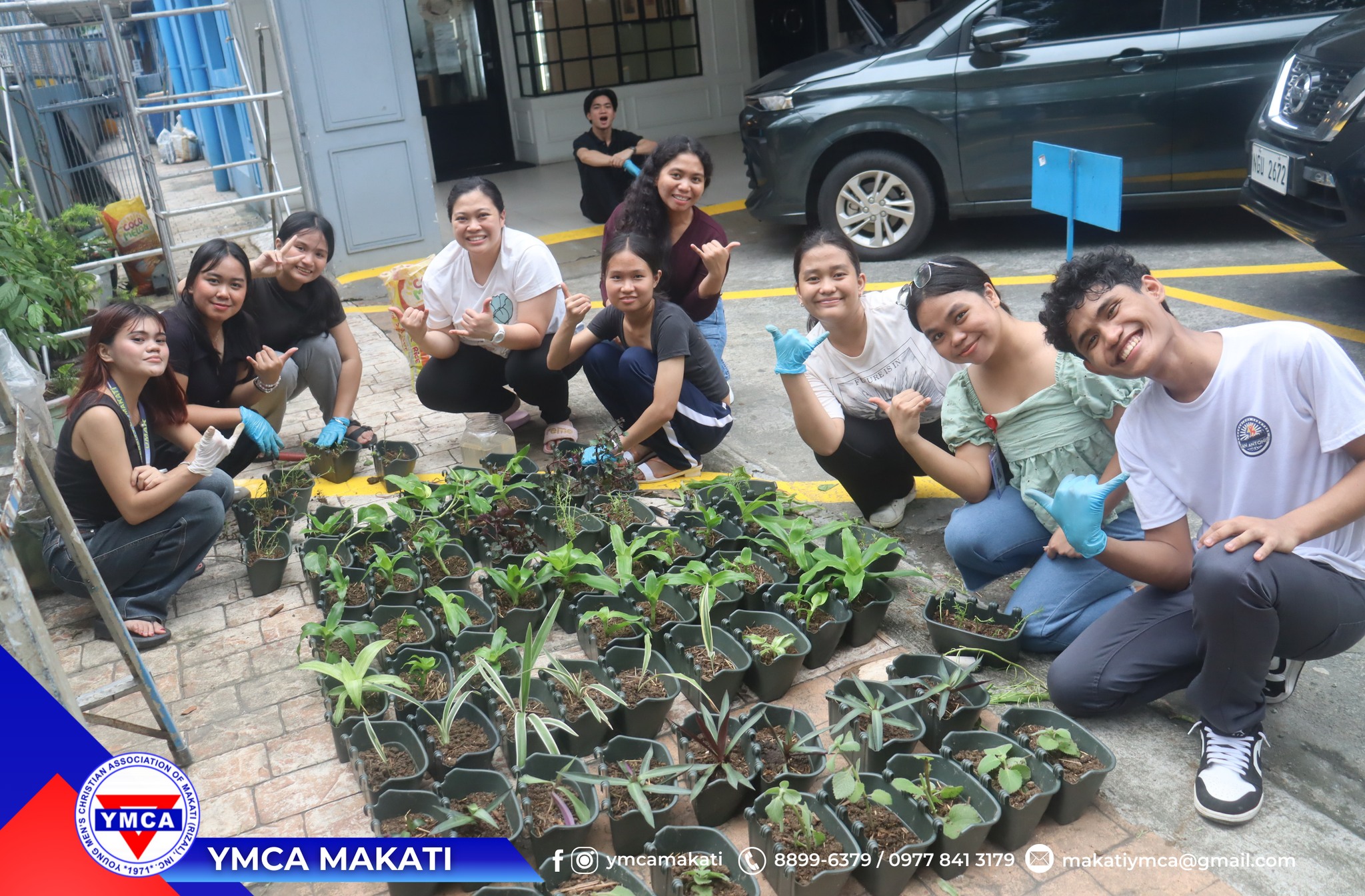 YMCA community planting activity
